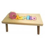 Personalized Wooden Stool "Pastel"